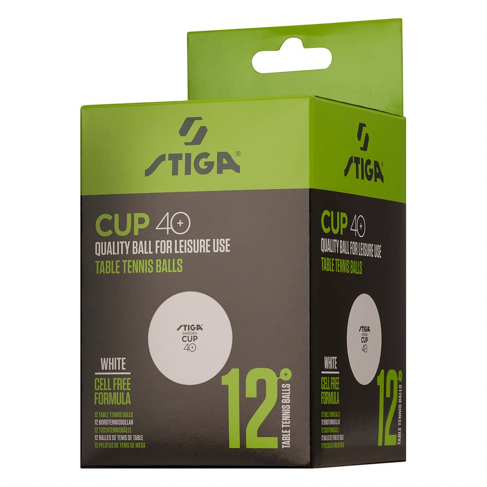 STIGA Ball Cup ABS - White 12-P