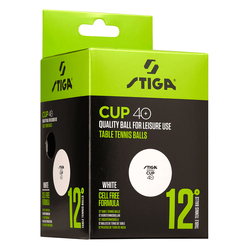 STIGA Ball Cup ABS - White 12-P