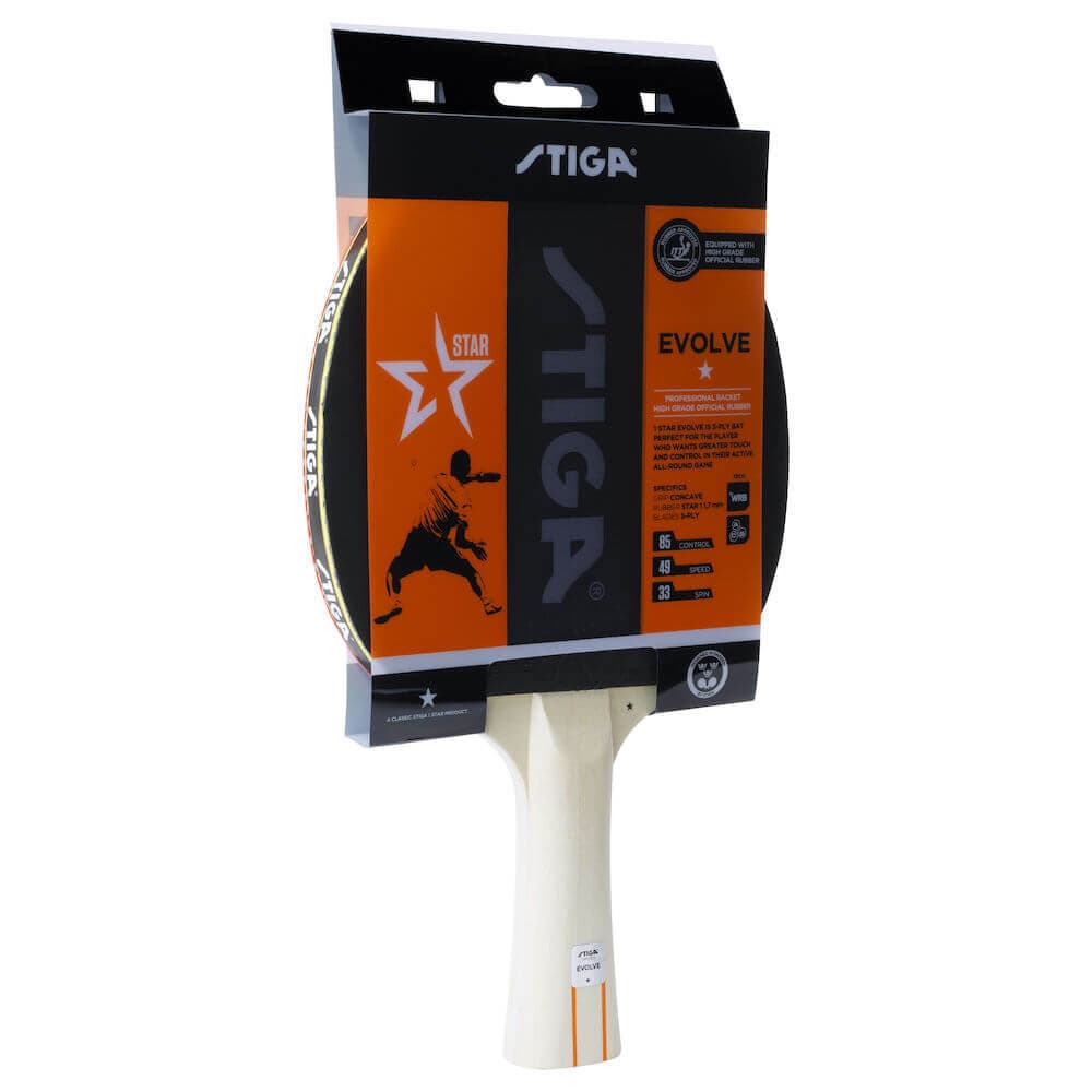 STIGA Bat Evolve - 1-Star - 1 Pack