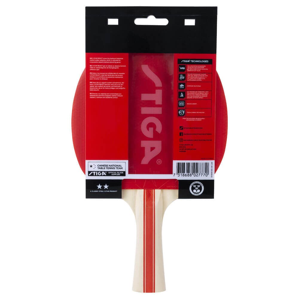 STIGA Bat React - 2-Star - 2-Star