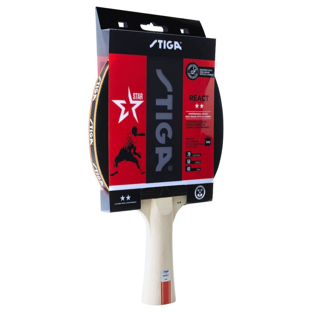 STIGA Bat React - 2-Star - 2-Star