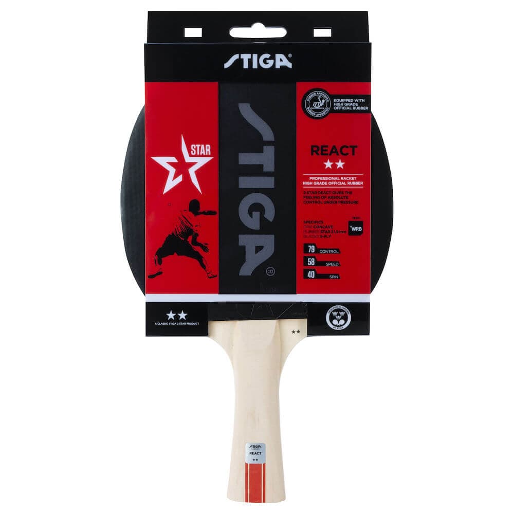 STIGA Bat React - 2-Star - 2-Star