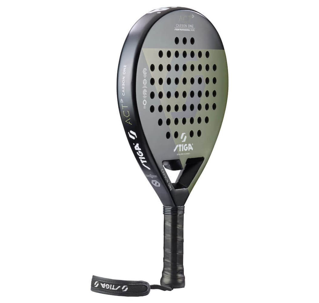 STIGA Padel Racket ACT - Black/Olive Green
