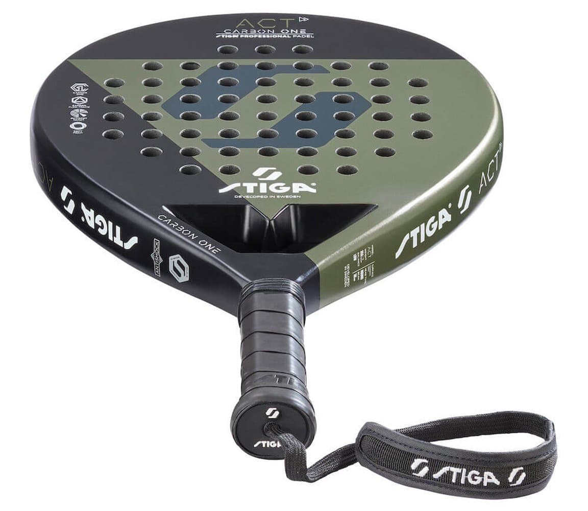 STIGA Padel Racket ACT - Black/Olive Green