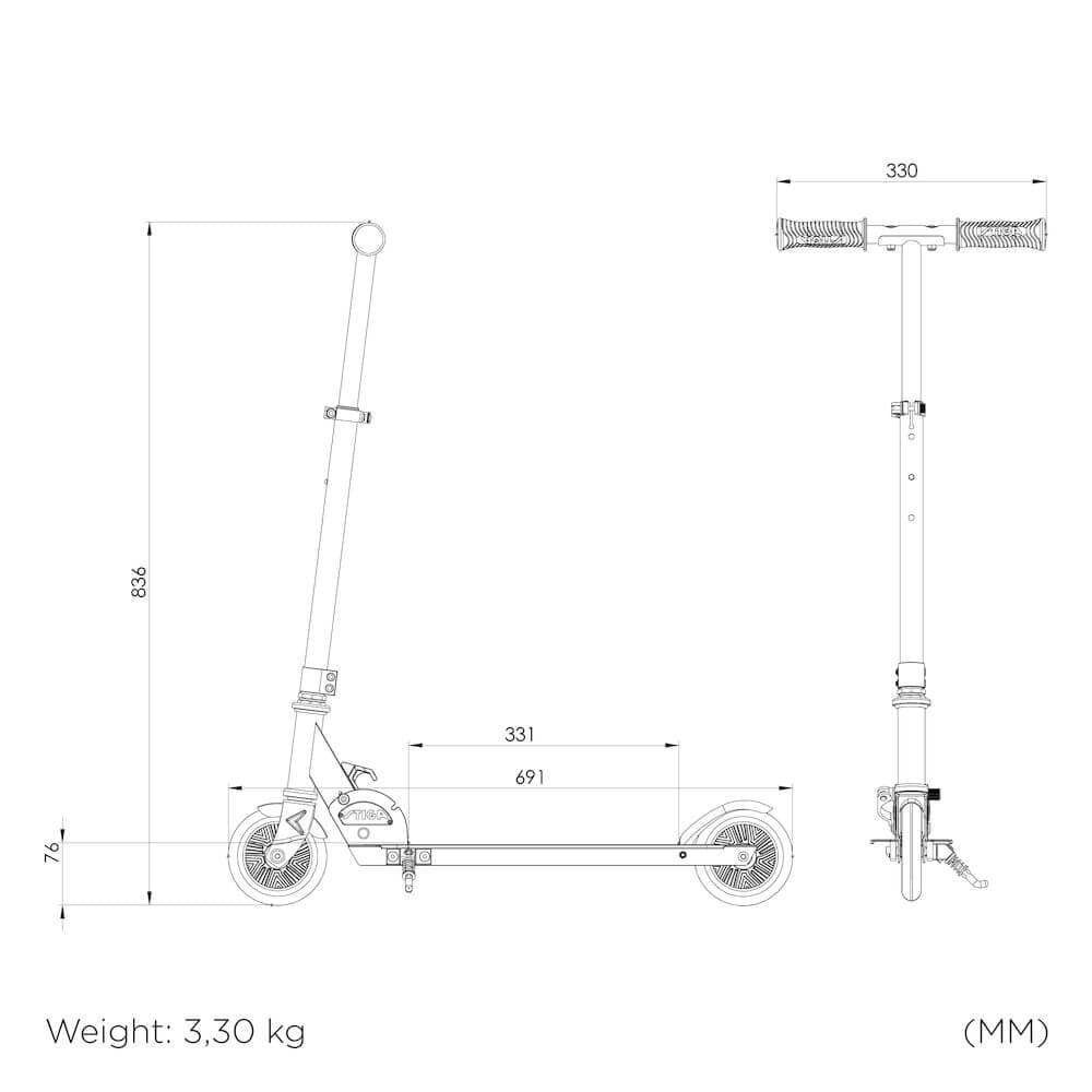 STIGA Kick Scooter Track - White/Ora