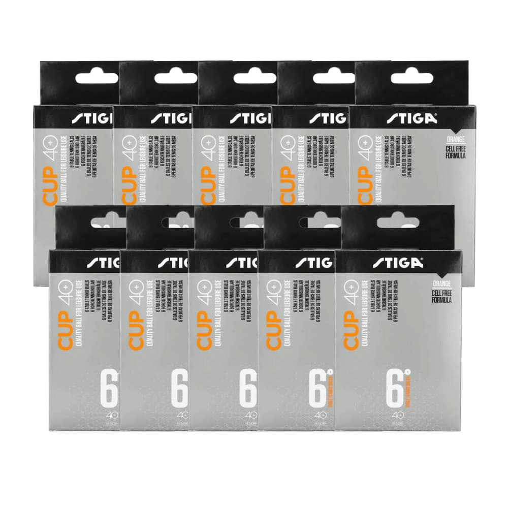 STIGA Cup 40+ Orange 60-pack