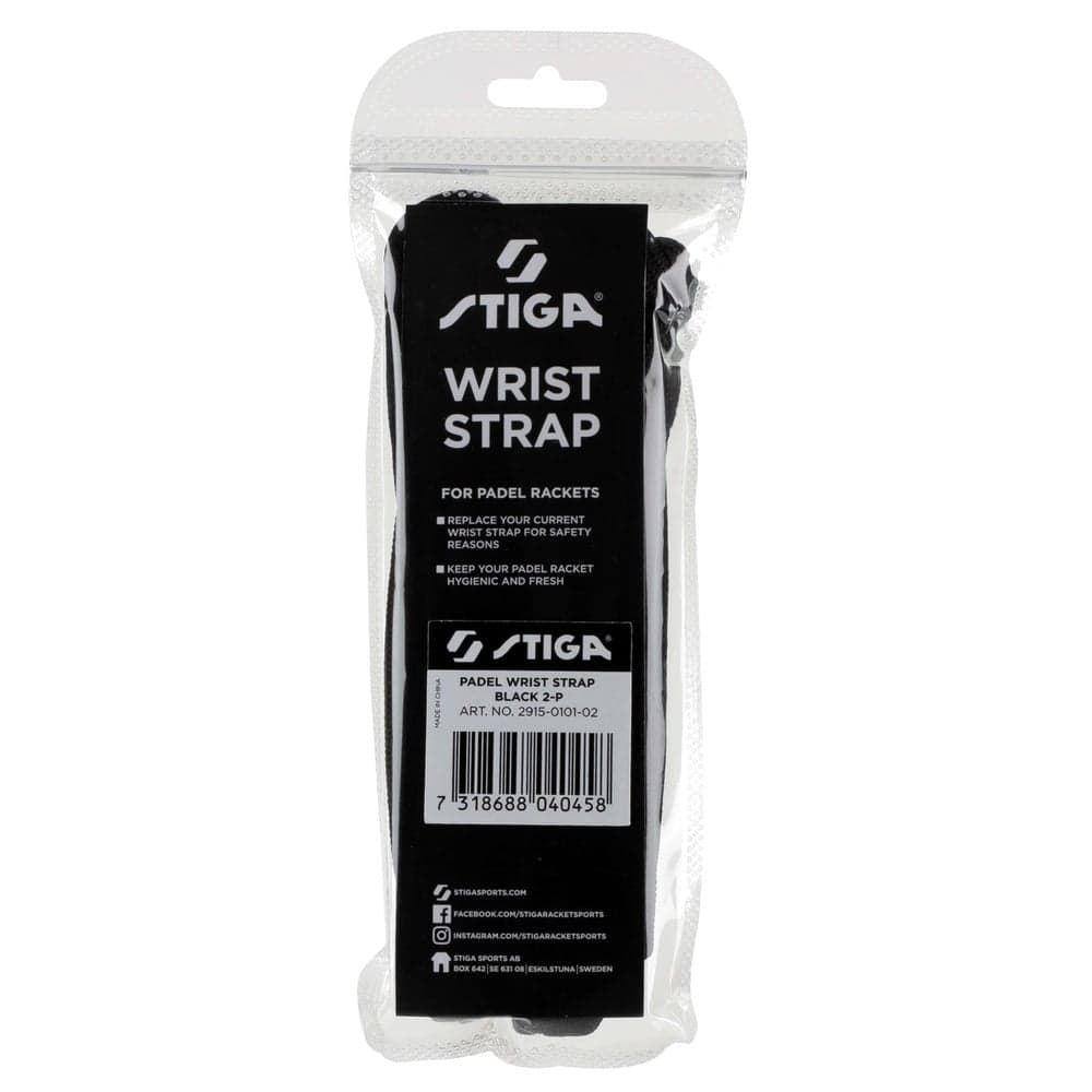 STIGA Padel Wrist Strap Black 2-P