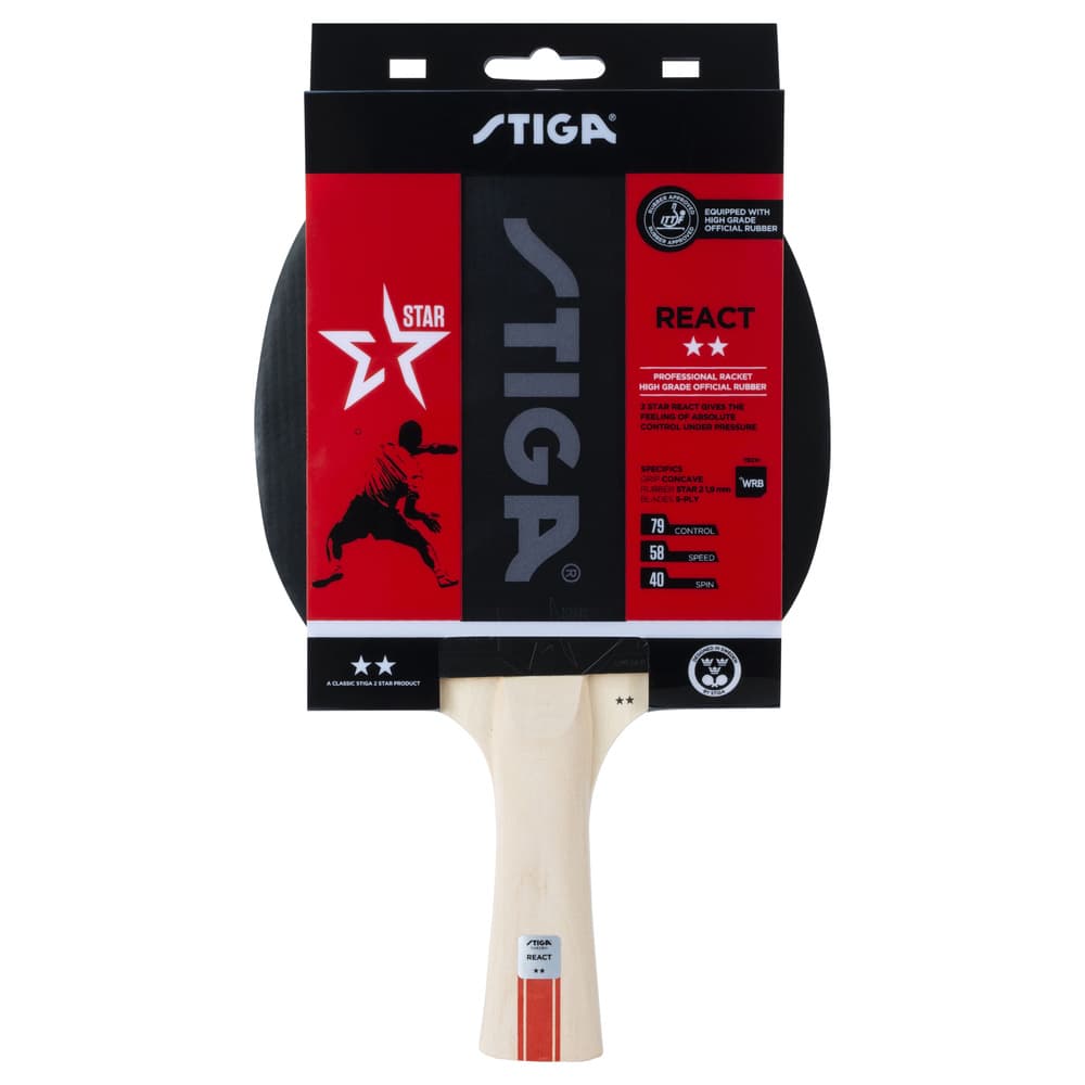 STIGA React 2-Star 2-Pack