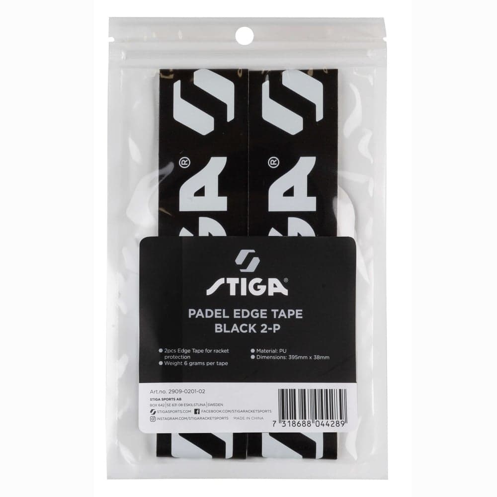 STIGA Padel Edge Tape Black 2-P - Padel Edge Tape Black 2-P