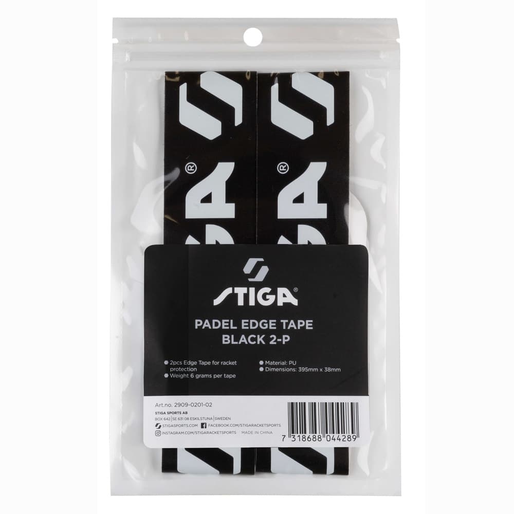 STIGA Padel Edge Tape Black 2-P - Padel Edge Tape Black 2-P