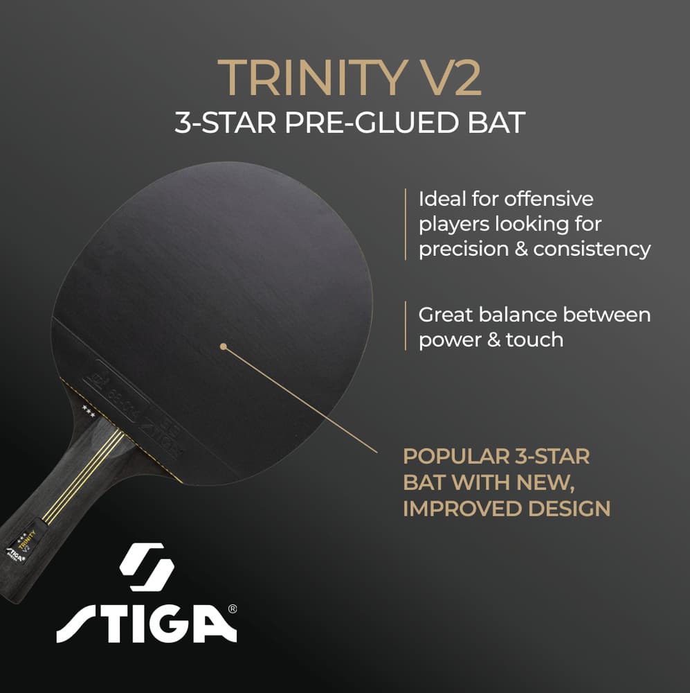 STIGA Bat Trinity V2 - 3-Star - Bat Trinity V2 - 3-Star
