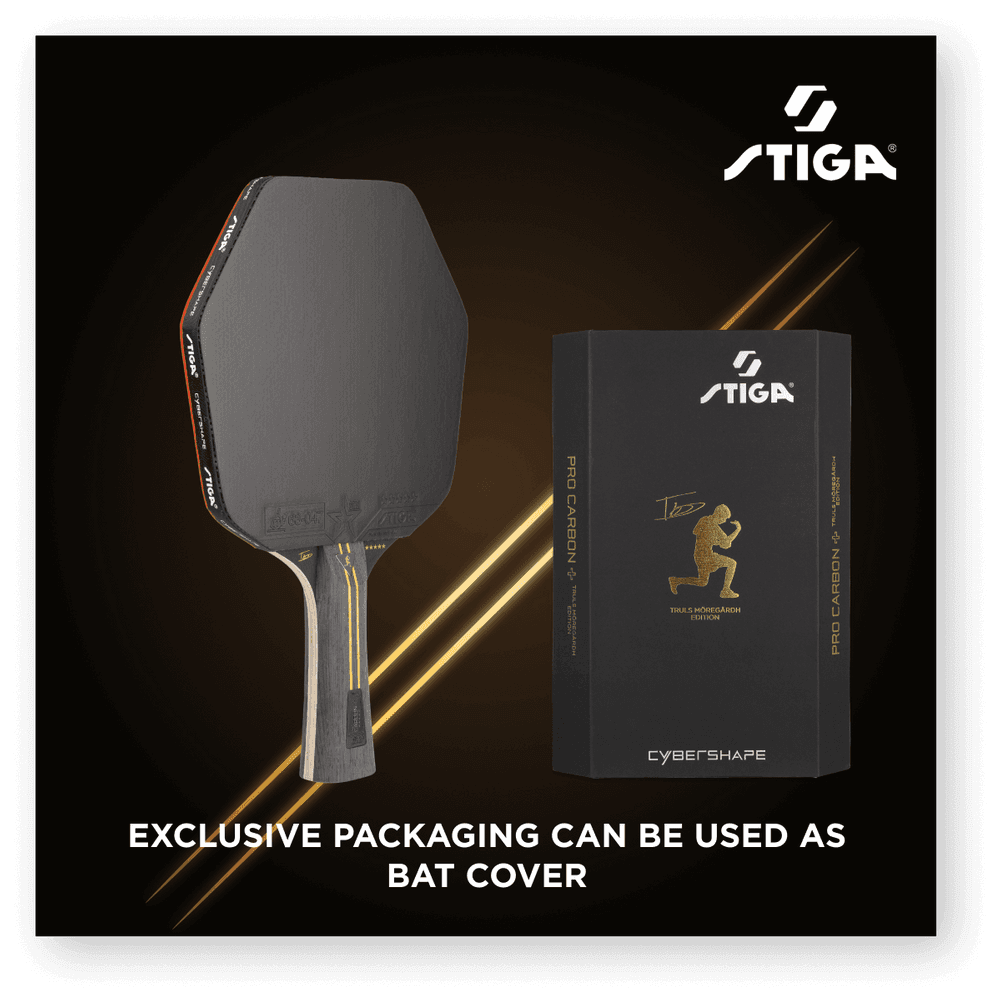 STIGA Bat Pro Carbon Plus CYBERSHAPE® Truls Edition - 5-Star - Truls Edition