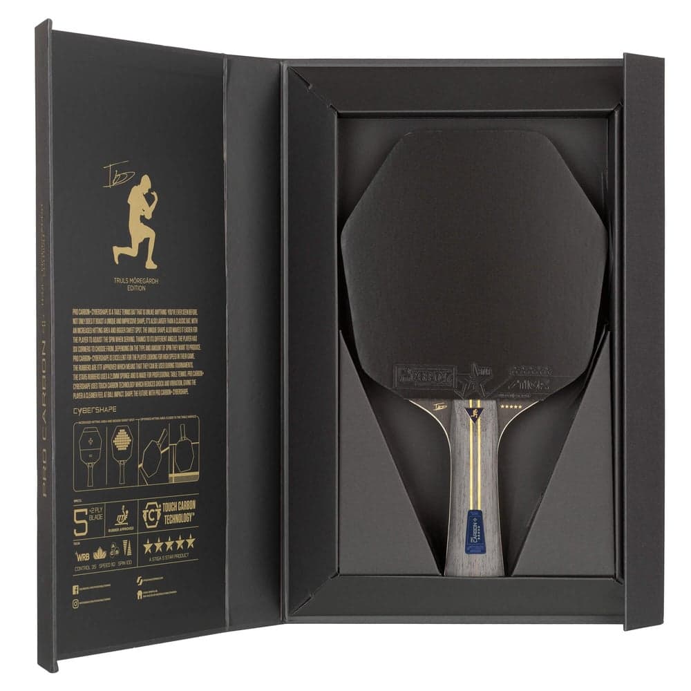 STIGA Bat Pro Carbon Plus CYBERSHAPE® Truls Edition - 5-Star - Truls Edition