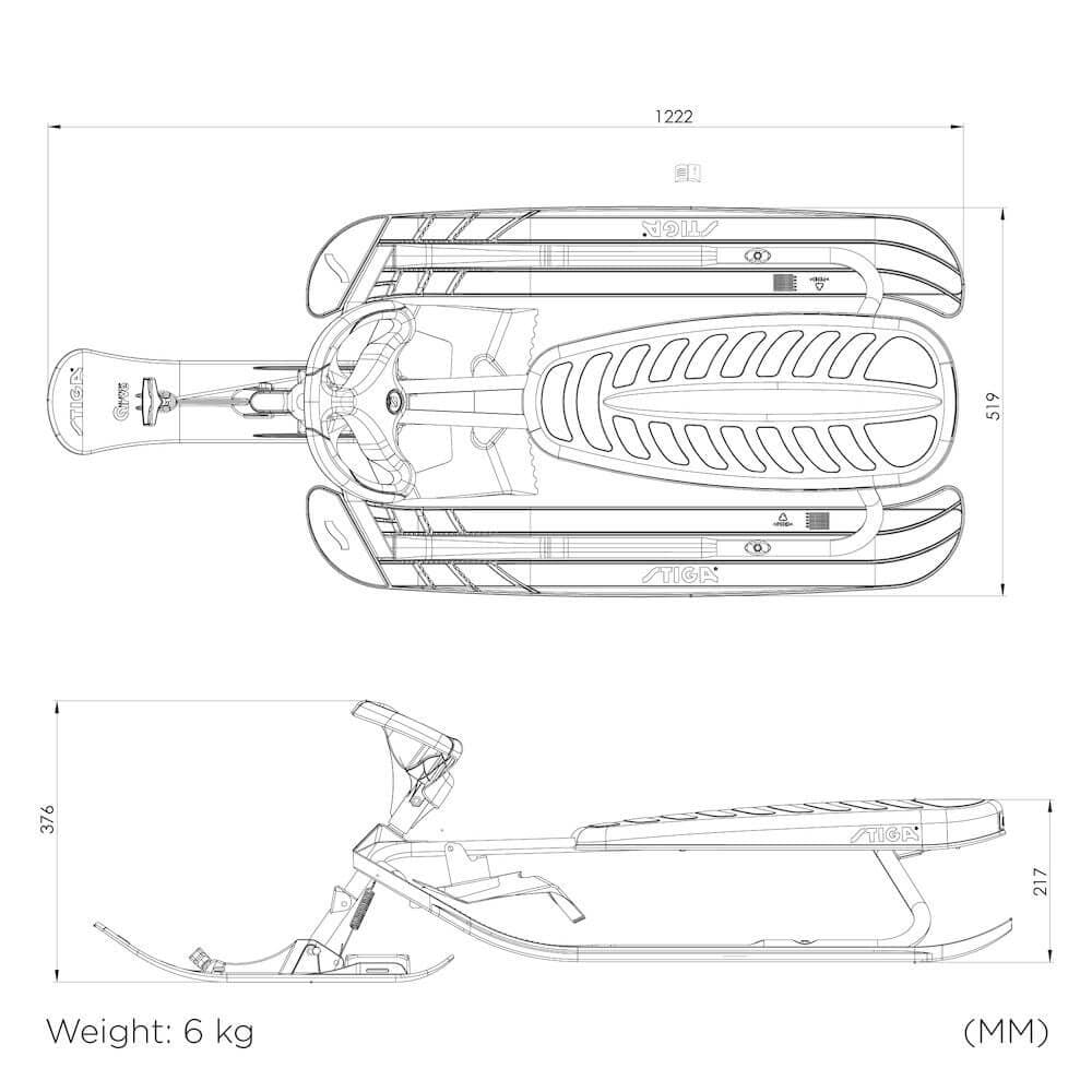 Snowracer Courbe GT | STIGA Sports