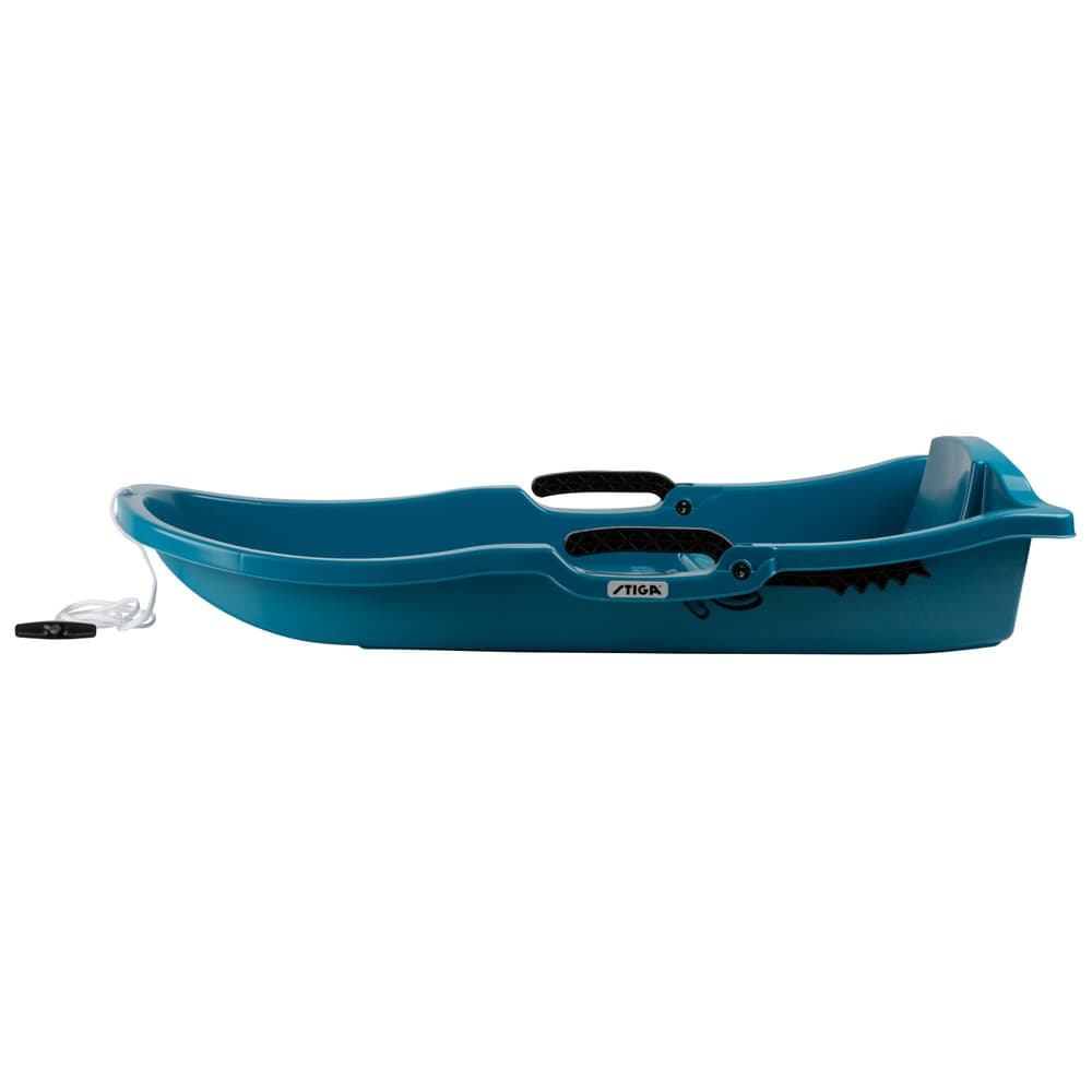 STIGA Pacer Duo Bio slee voor 2 kinderen met rem van biologisch kunststof - Aqua STIGA Pacer Duo Bio slee voor 2 kinderen met rem van biologisch kunststof - Aqua
